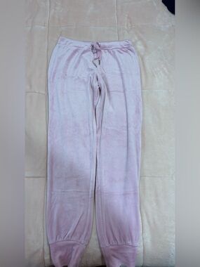 H&M Light Pink Velour Jogger Pants